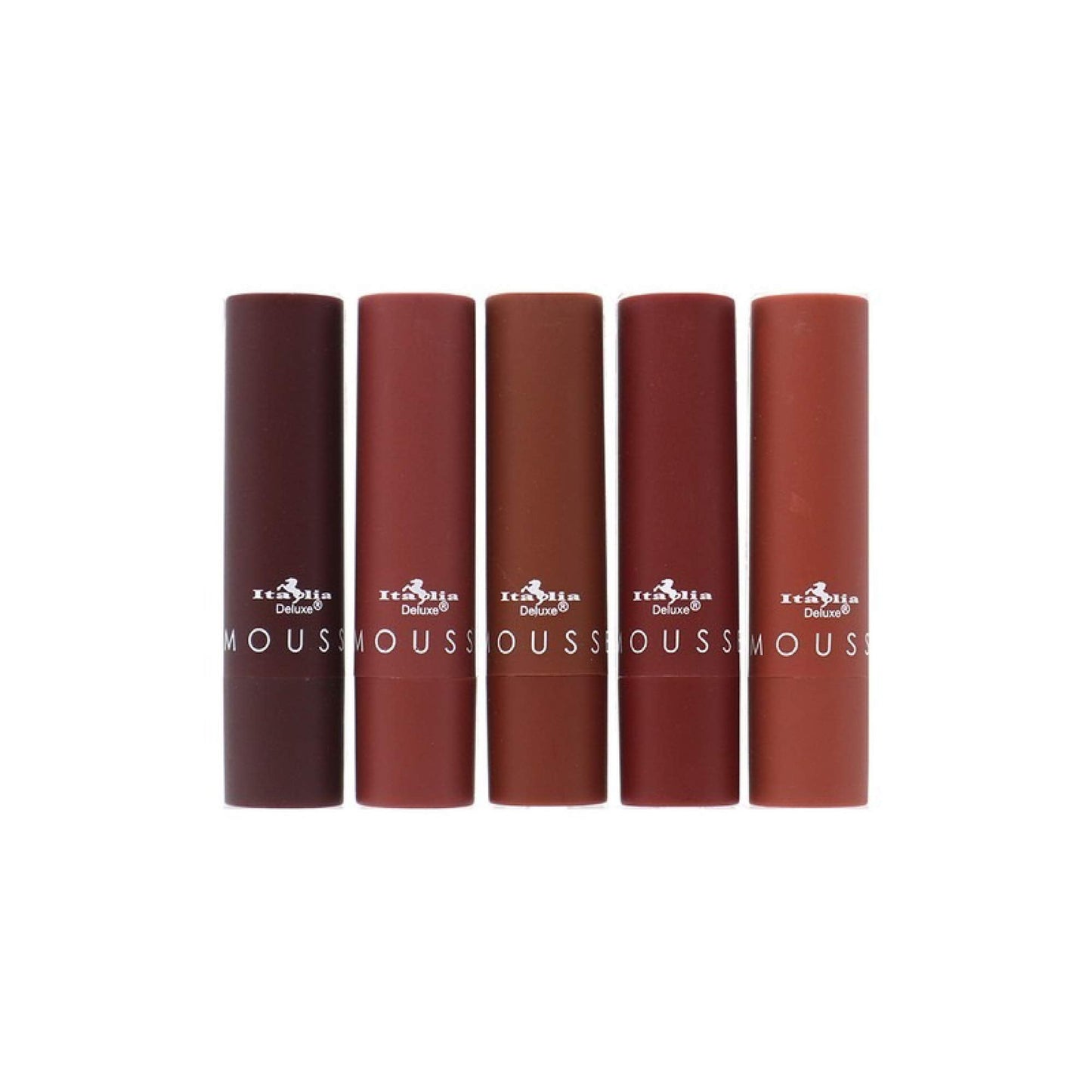 Italia Deluxe Top Five Mousse Matte Lipstick Set Chola Browns Beauty & Personal Care Italia Deluxe