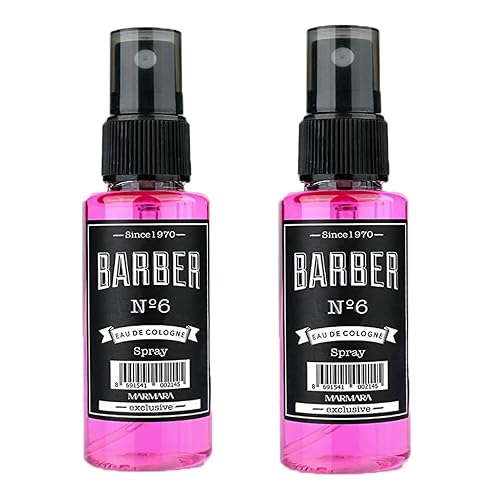 barber marmara Marmara Barber Cologne - Best Choice of Modern Barbers and Traditional Shaving Fans No 6 New Series, 50ml x 2 Spray Bottles Beauty & Personal Care barber marmara