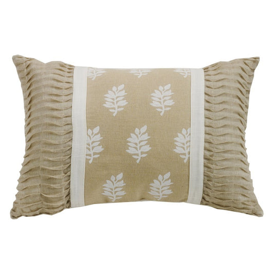 HiEnd Accents Newport Decorative Throw Pillow 16x24 inch, White Cream Pillow, Chic Casual Accent Pillow for Bed, Couch, Sofa Beauty and Personal Care H HIEND ACCENTS