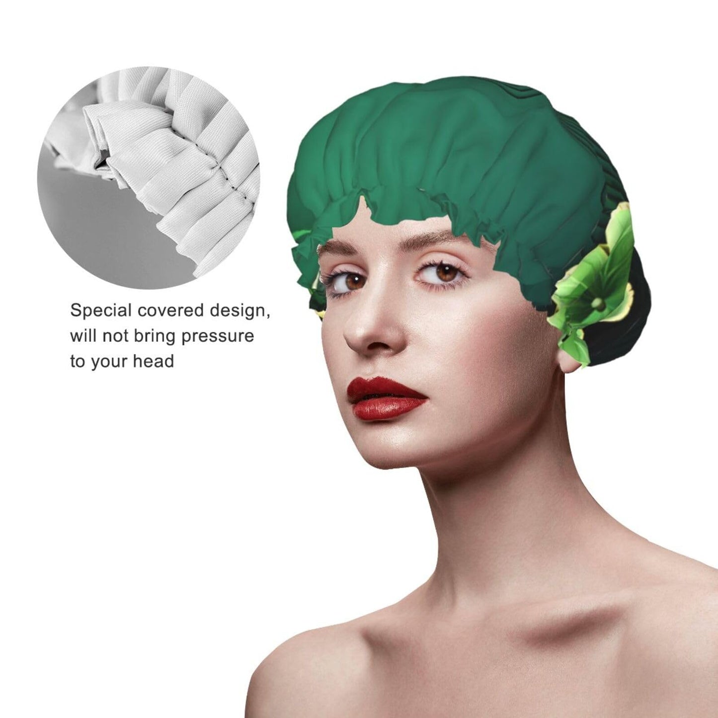 Happy St Patrick'S Day Shower Cap For Women Reusable Double Layers Bathing Bath Cap Hair Caps Waterproof Elastic Band Ladies Spa Salon Shower Hat Hair Beauty and Personal Care GDSHJKLW