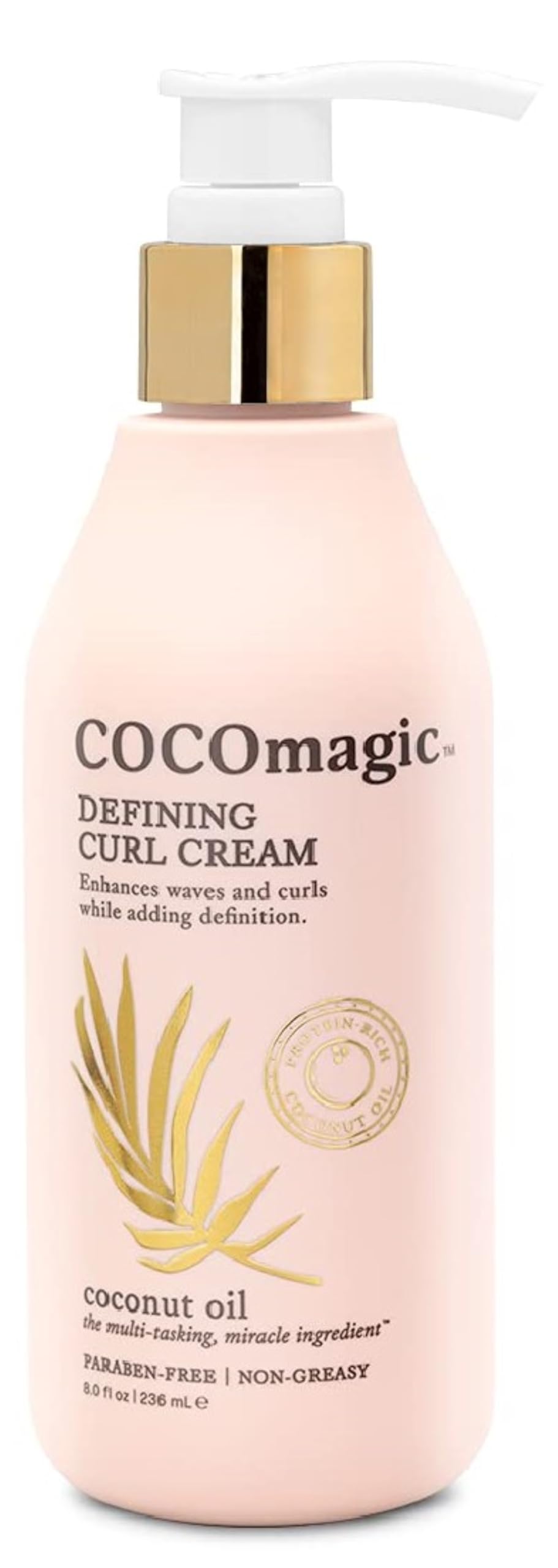 Cocomagic Defining Curl Cream | Extra Frizz Control | Protects Against Split Ends and Breakage | Paraben Free (8 oz) Beauty & Personal Care Cocomagic