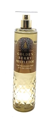 Bath & Body Works Bath and Body Works Golden Berry Mistletoe Fine Fragrance Mist 8 Fluid Ounce Body Spray (2023 Limited Edition) Beauty & Personal Care Bath & Body Works