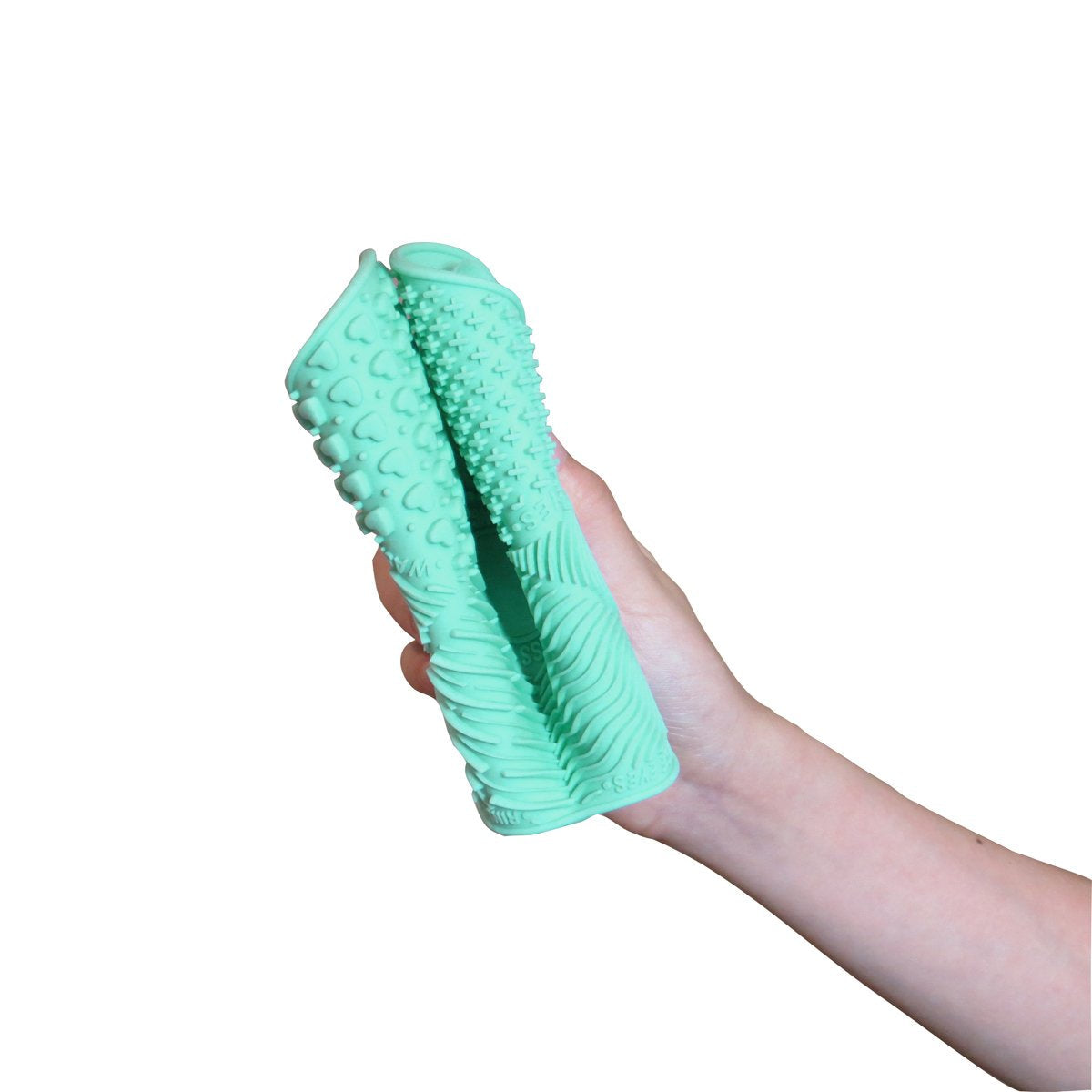 LORMAY Silicone Makeup Brush Organizer + Makeup Brush Cleaning Mat - Brush Holder for Air Drying. Easy to Mount to Wall, Mirror, Dresser or Tile (Mint Beauty & Personal Care LORMAY
