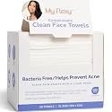 Disposable Biodegradable Face Towels XL for Skin Care & Makeup Remover Dry Wipes, Clean Facial Towel, Hypoallerganic Wash Cloth, Clean Face Towels Beauty & Personal Care My Flexy