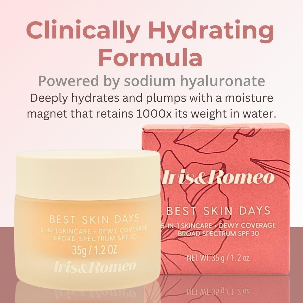 IRIS&ROMEO Best Skin Days SPF30 Tinted Moisturizer with Vitamin C + Hyaluronic Acid - 5 - Light Medium with Warm-Neutral Undertones