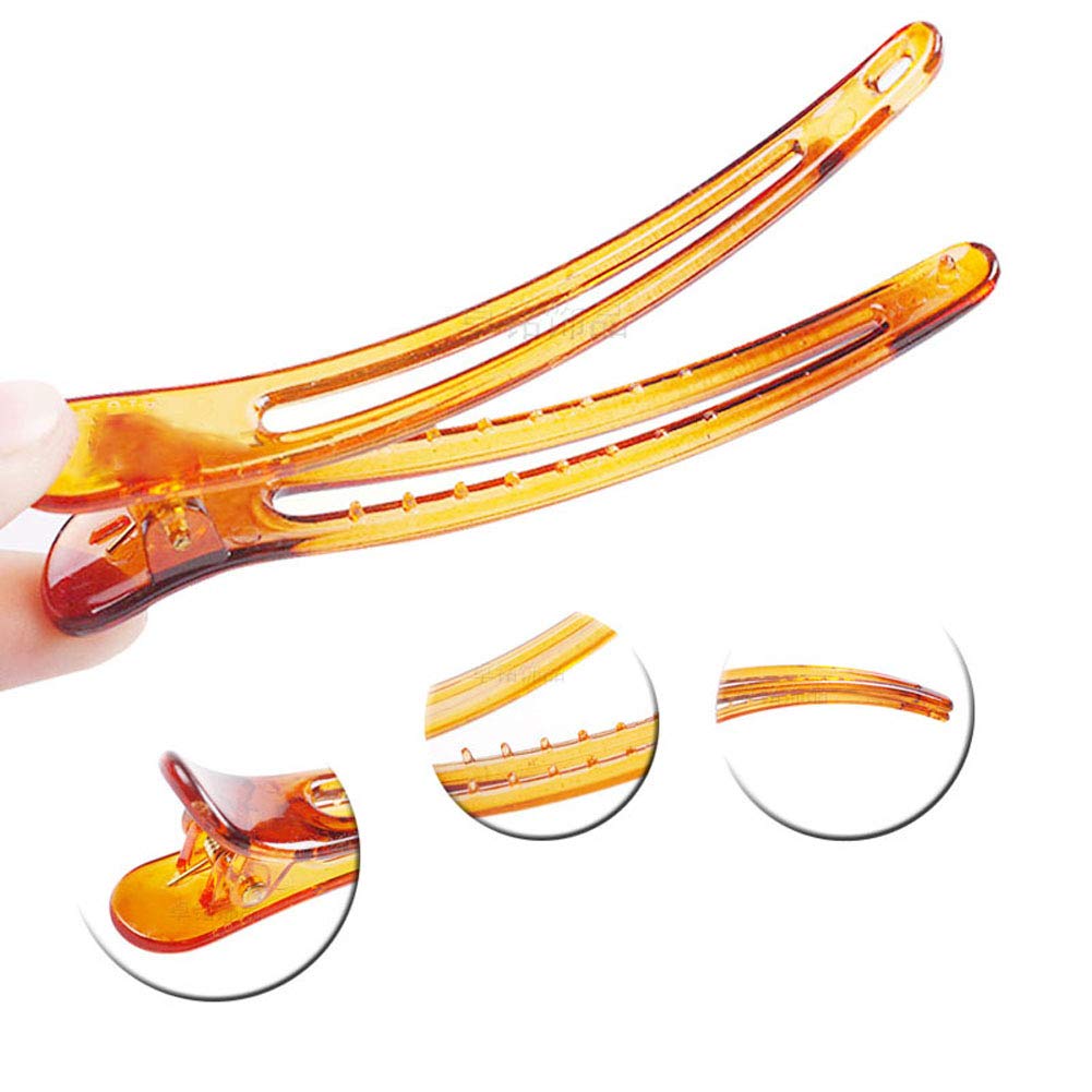 12PCS Plastic Duck Bill Teeth Hair Clips Non Slip band Clips Alligator Bows Hair Clips Professional Hairdressing Salon Hair Barrettes For Hair Styling Beauty & Personal Care Suoirblss