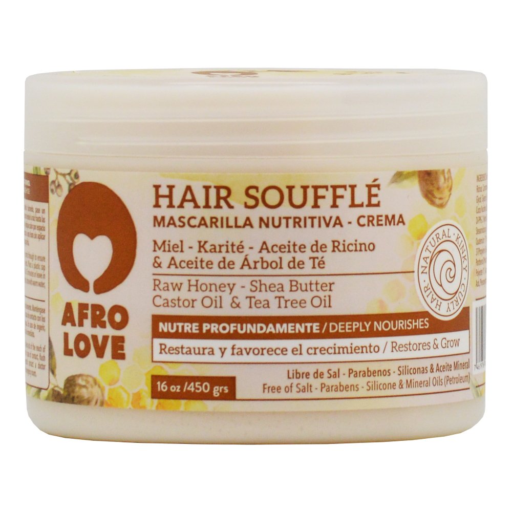 Afro Love Hair Care Set - Shampoo (16oz), Conditioner (16oz), and Hair Soufflé (16oz) - Moisturizing & Nourishing for Curly, Kinky & Coily Hair Beauty & Personal Care Afro Love