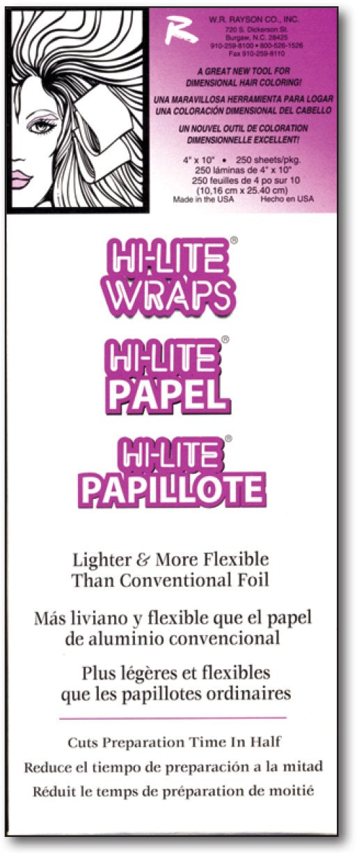 Hi-Lite Wraps 4 x 10, 250 Sheets Per Box Beauty & Personal Care Hi-Lite Wraps
