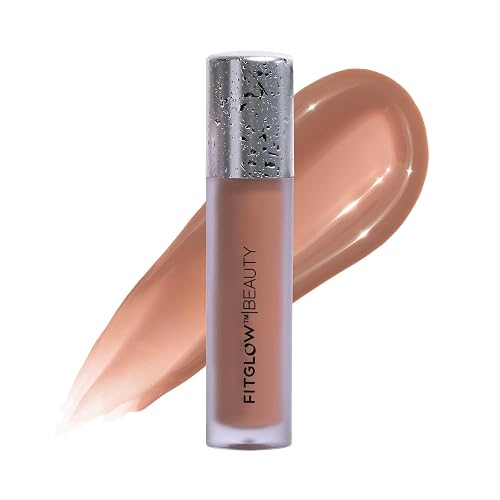 FITGLOW Beauty Lip Colour Serum | Hydrating Lip Gloss | Plumping Anti-Aging Lip Treatment | Natural Shine with Pomegranate Sterols & Collagen | Beauty & Personal Care FITGLOW