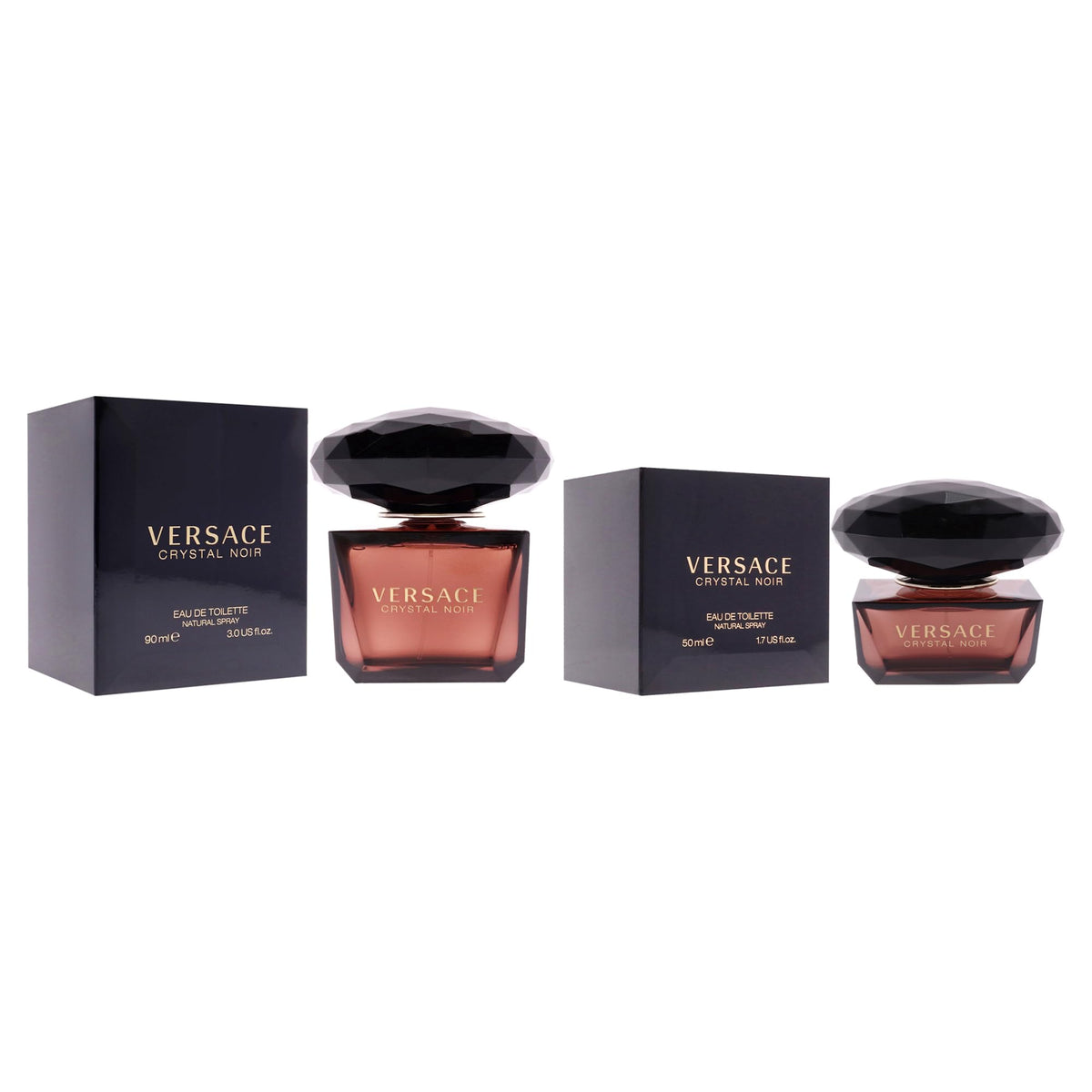 Versace Crystal Noir Kit by Versace for Women - 2 Pc Kit 3oz EDT Spray, 1.7oz EDT Spray