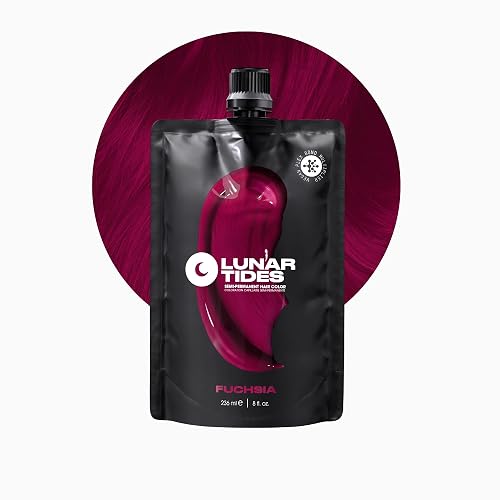 Lunar Tides Semi-Permanent Hair Color (43 colors) (Fuchsia, 4 fl. oz.) Beauty & Personal Care Lunar Tides