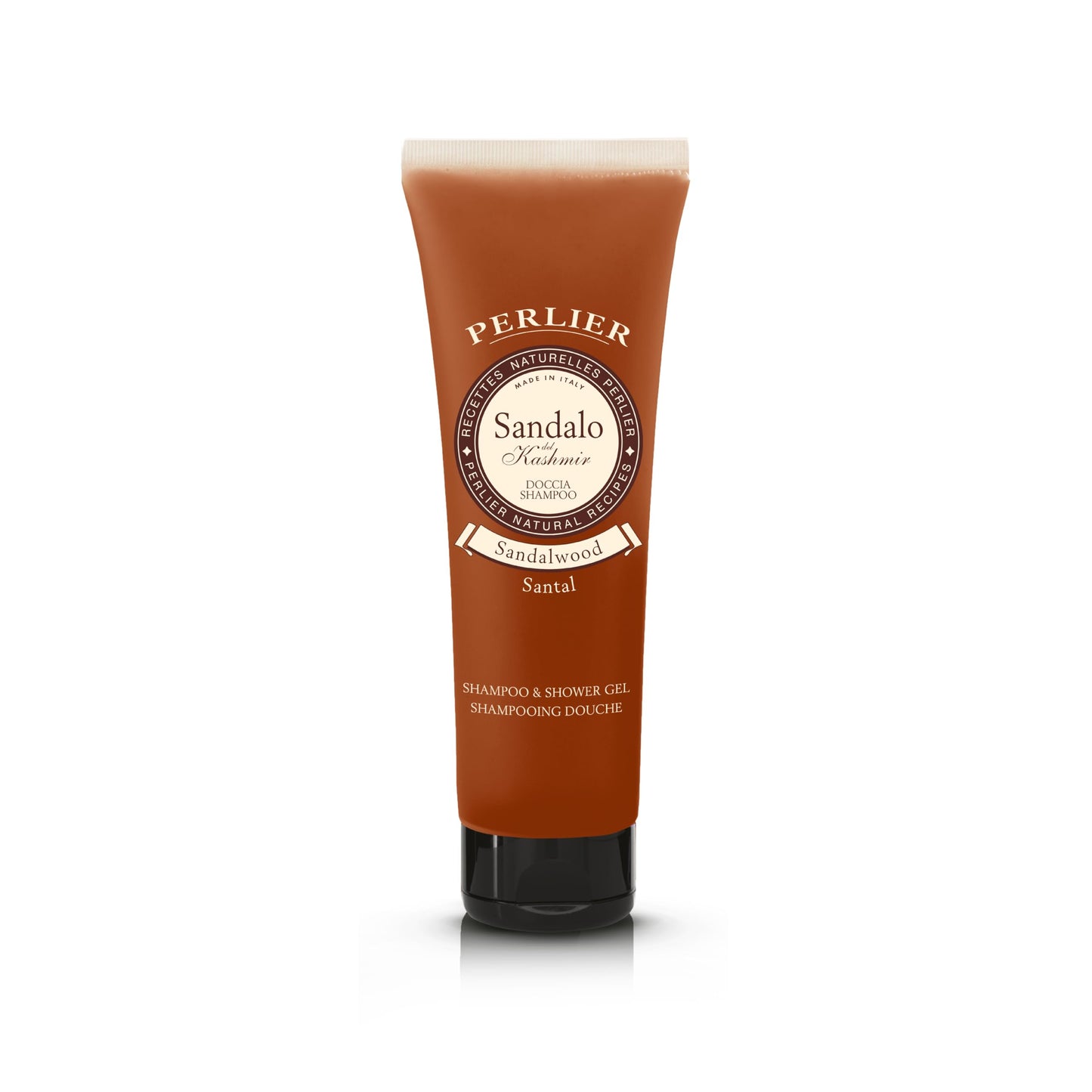 Perlier: "Sandalo del Kashmir" Shampoo & Shower Gel, Sandalwood Scent 8.4 Fluid Ounces (250mL) Tube [ Italian Import ] Beauty & Personal Care Perlier