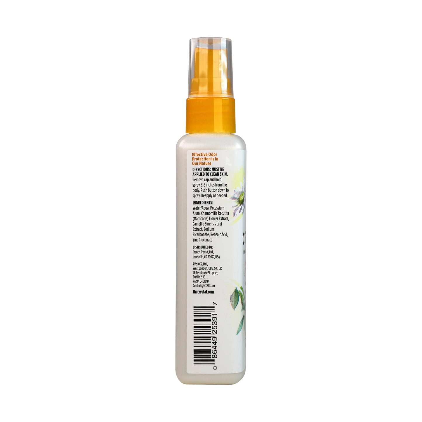 Crystal Deodorant Essence Spray 4 Ounce Chamomile/Green Tea (118ml) - Packaging May Vary Beauty and Personal Care Crystal Essence