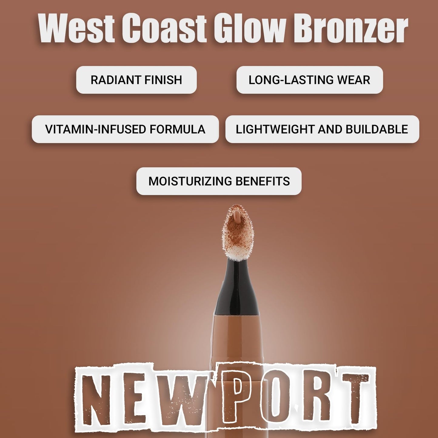 Profusion Cosmetics West Coast Glow Liquid Bronzer - Lightweight Buildable Face & Body Makeup, Vitamin-Enriched Hydrating Formula, Radiant Sun-Kissed Beauty & Personal Care Profusion Cosmetics