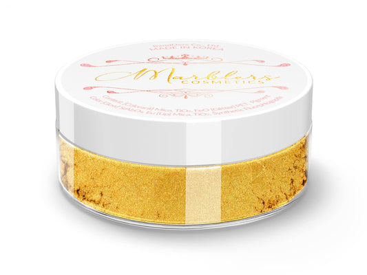 MARBLERS Fine Natural Mica Powder [Boutique Gold] 0.11oz (3g) | Highly Pigmented | Non-Toxic, Vegan, Cruelty-Free | Eyeshadow, Body Butter, Nail Beauty & Personal Care MARBLERS