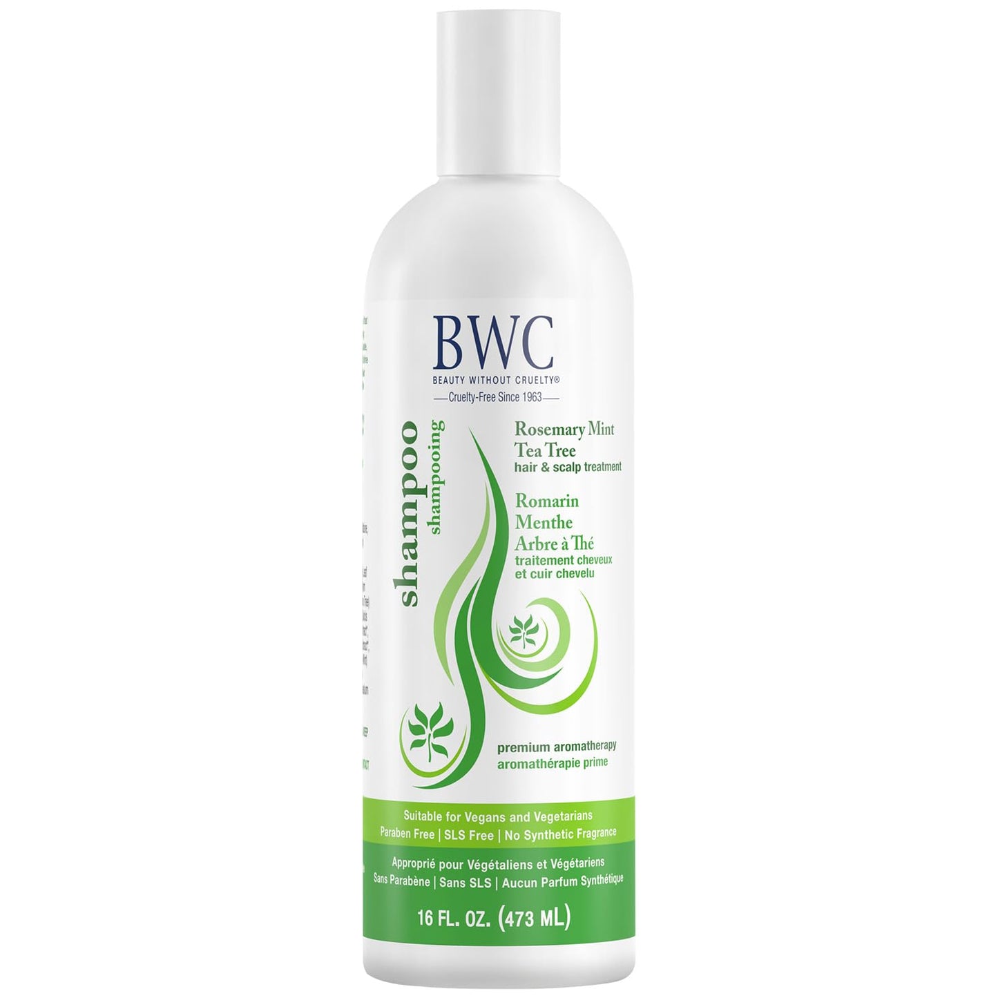 Beauty Without Cruelty Shampoo, Clarifying Rosemary Mint Tea Tree - Aromatherapy Hair & Scalp Treatment, SLS-Free, Vegan-Friendly & Cruelty-Free, 16 Beauty & Personal Care Beauty Without Cruelty