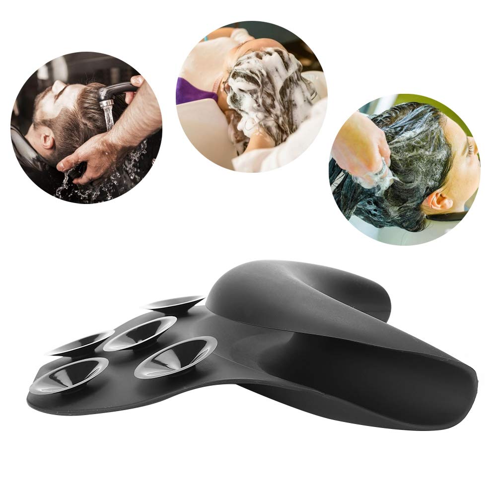Neck Rest Pillow, Silicone Curved Bed Neck Rest Shampoo Pillow, Hair Wash Sink Basin Hairdressing Tool for Salon Home Beauty and Personal Care Rotekt