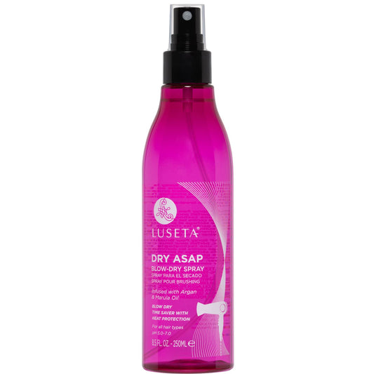 Luseta ASAP Blow-Dry Spray with Argan & Marula Oil - Heat Protectant for All Hair Types, Sulfate & Paraben Free, 8.5oz Beauty & Personal Care L LUSETA