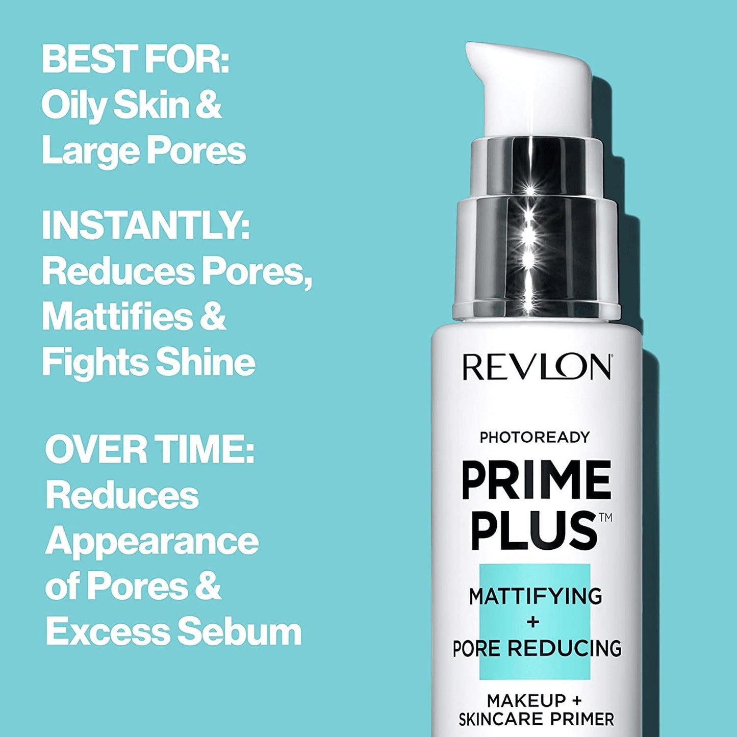 Revlon Face Primer, PhotoReady Prime Plus Face Makeup for All Skin Types, Blurs & Fills in Fine Lines, Infused with Salicylic Acid and AHA, Mattifying Beauty & Personal Care REVLON
