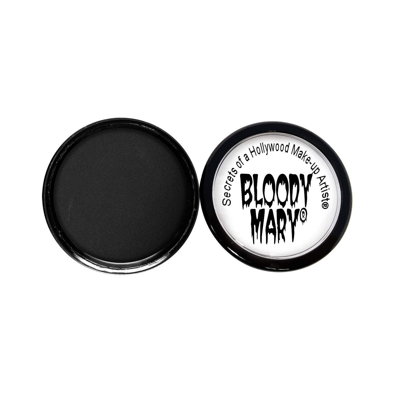 Bloody Mary Solid Black Eyeshadow Eye Makeup - Intense Black by Bobbie Weiner for Theater Costume Halloween & Everyday Drama - Professional Quality… Beauty & Personal Care Bloody Mary