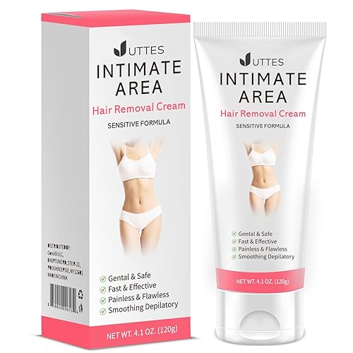 Intimate/Private Hair Removal Cream for Women, for Unwanted Hair in Underarms, Private Parts, Pubic & Bikini Area, Painless Flawless Depilatory Cream Beauty & Personal Care Uttse