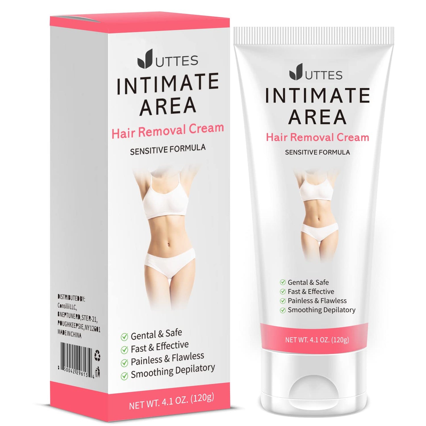 Intimate/Private Hair Removal Cream for Women, for Unwanted Hair in Underarms, Private Parts, Pubic & Bikini Area, Painless Flawless Depilatory Cream Beauty & Personal Care Uttse
