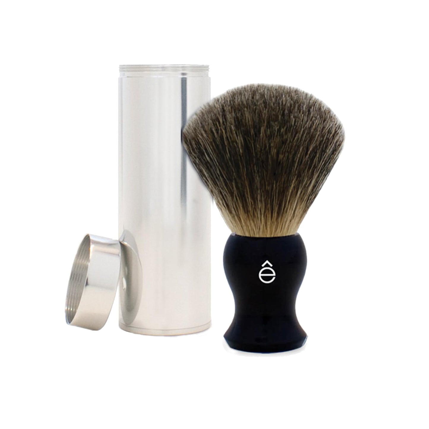 êShave Fine Badger Hair Travel Shaving Brush, Black Beauty and Personal Care eShave