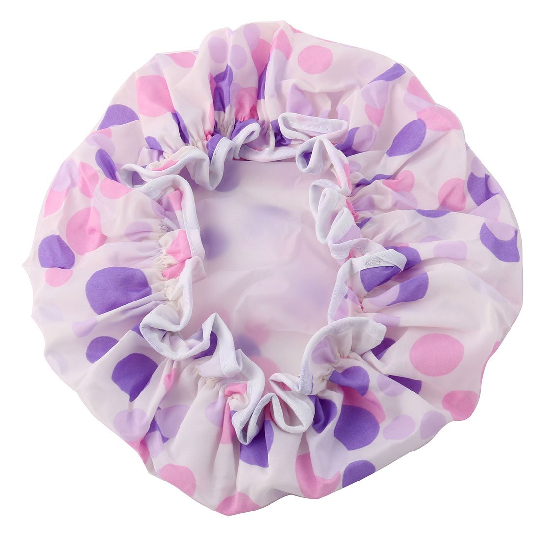 Ruilogod Polyester Circle Pattern Lady Hair Protector Water Resistant Elastic Spa Bathing Shower Cap (id: 9be d7f c88 d93 960 Beauty and Personal Care Ruilogod