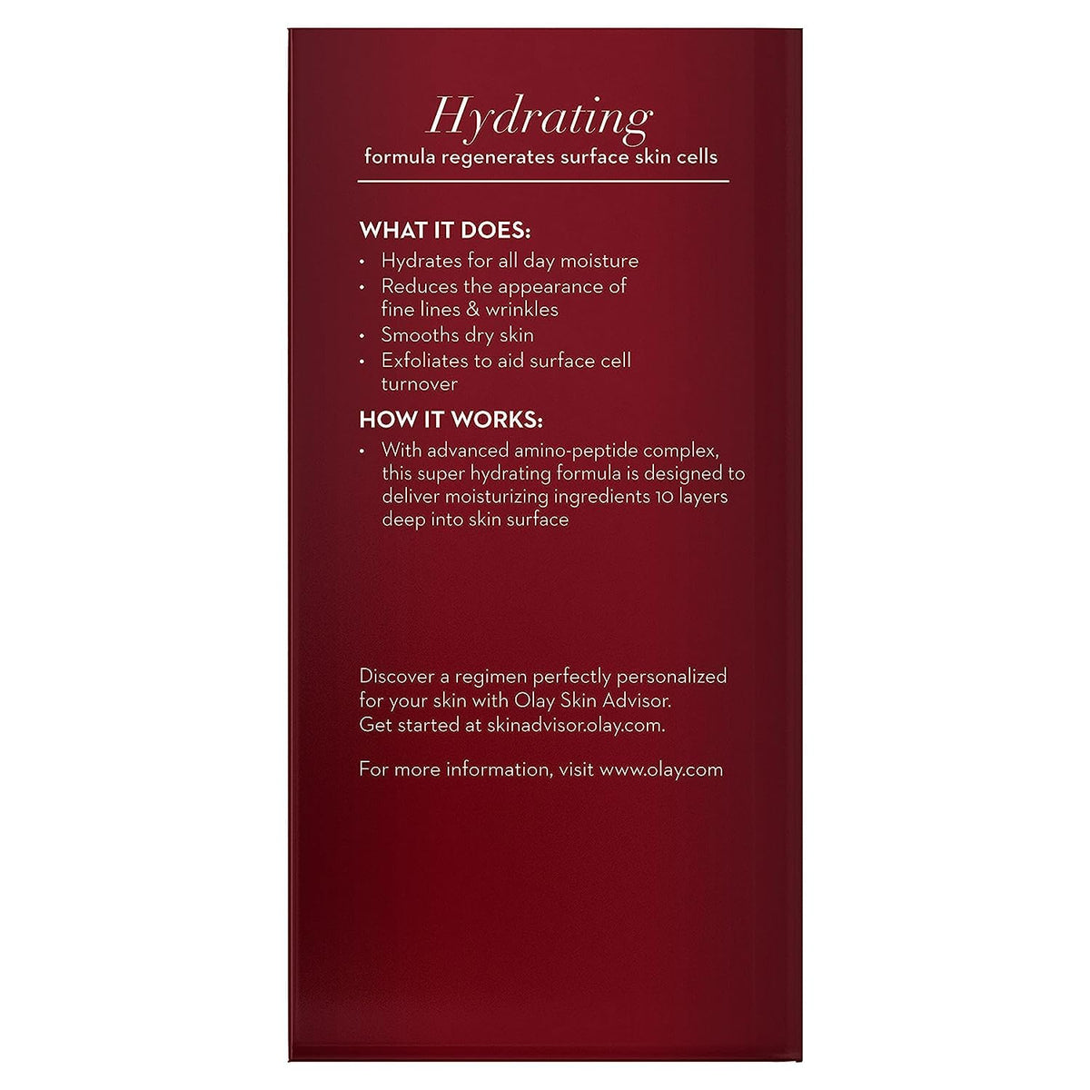 Olay Regenerist Deep Hydration Regenerating Cream Moisturizer, 1.7 fl oz Beauty & Personal Care Olay