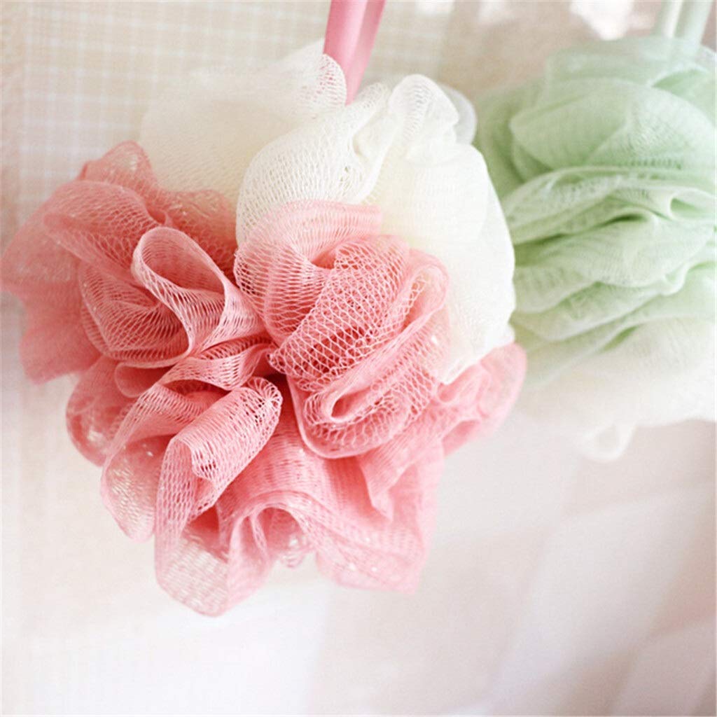 Towel Body Exfoliating Body Brush Towels Body Shower Sponge Loboh Bath Shower Pouf Pouf Mesh Ball Exfoliating Premium Scrubber Exfoliating Wipes Beauty and Personal Care zxb-shop