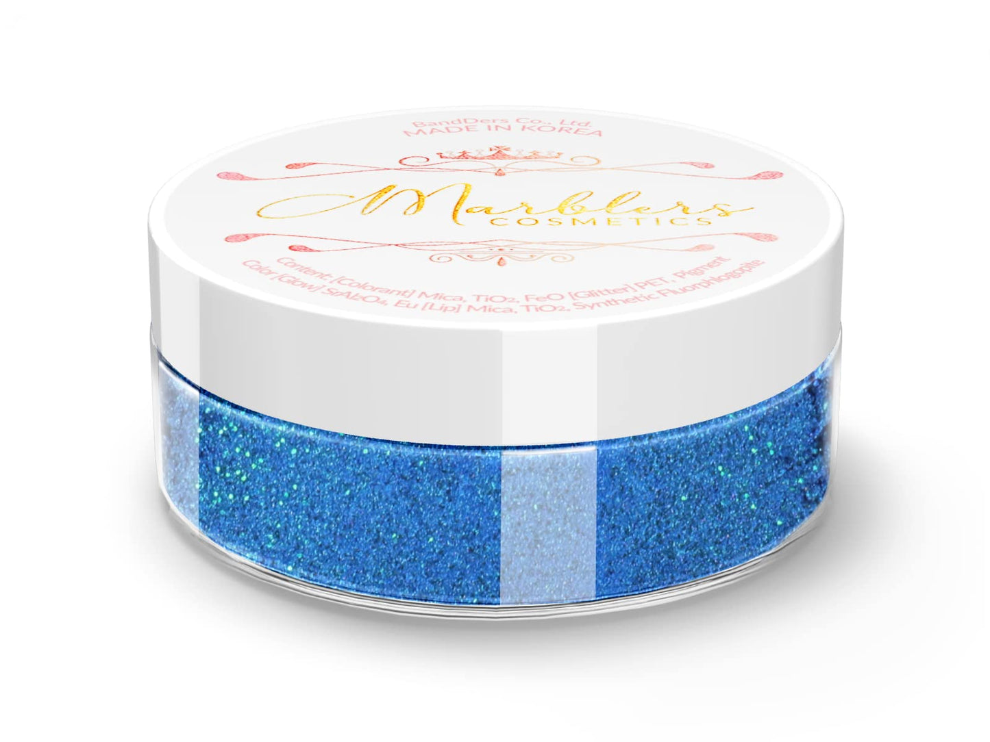 MARBLERS Glitter Mica Powder [Santorini] 0.14oz (4g) | Glitter Mica | Highly Pigmented | Non-Toxic, Vegan, Cruelty-Free | Eyeshadow, Body Butter, Nail Beauty & Personal Care MARBLERS