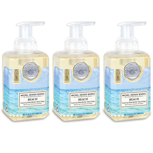 Michel Design Works Foaming Hand Soap, Beach, 17.8 Fl oz, Pack of 3 Beauty & Personal Care Michel Design Works
