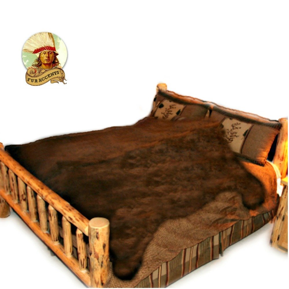 Large Bear Skin Area Throw Rug - Luxury Soft Faux Fur - Available in 6 Colors - Ultra Suede Lining - Fur Accents Original - USA (8'x10', White) Beauty and Personal Care Fur Accents