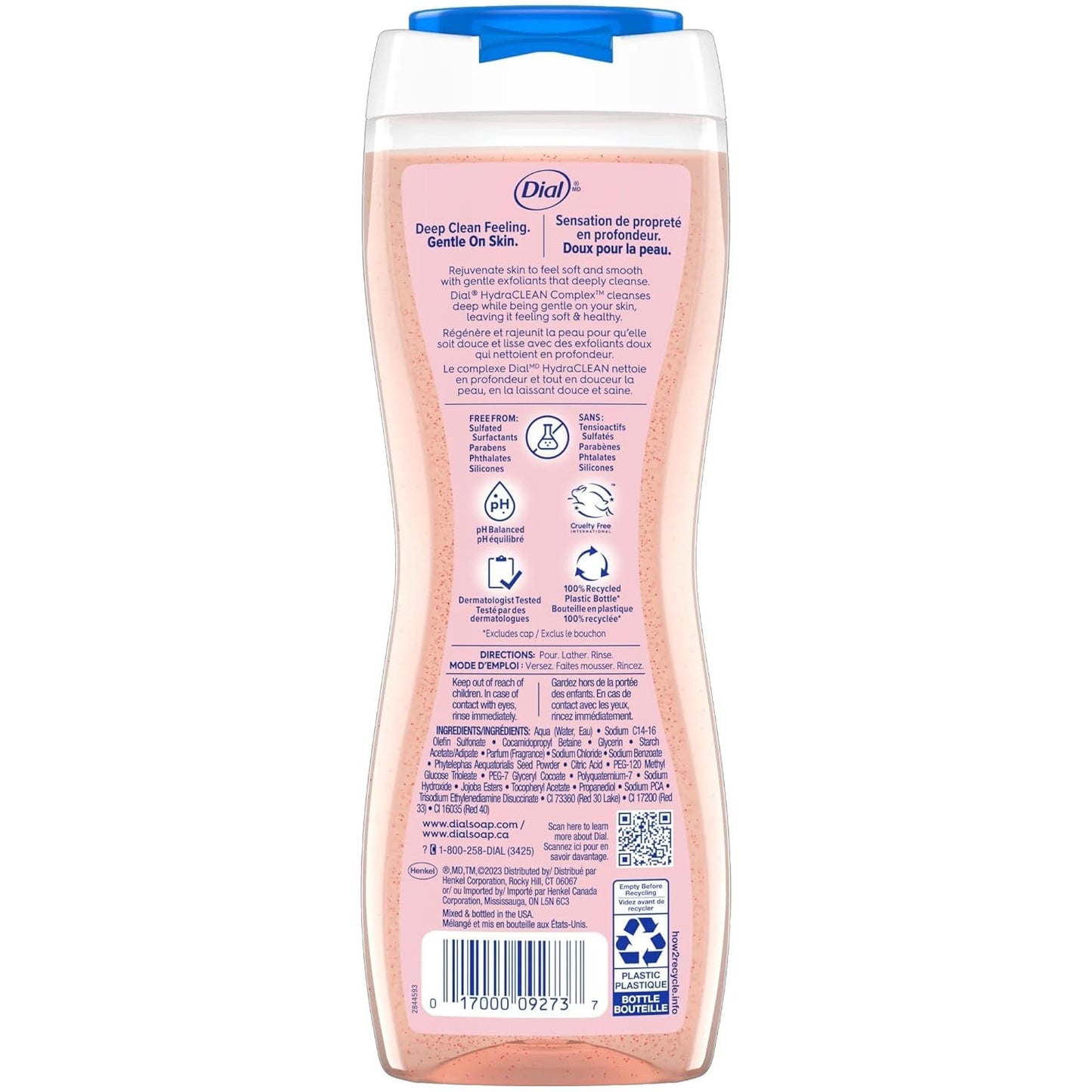 Dial Skin Therapy Replenishing Body Wash, Himalayan Pink Salt & Water Lily 16 oz (Pack of 2) Beauty & Personal Care Dial