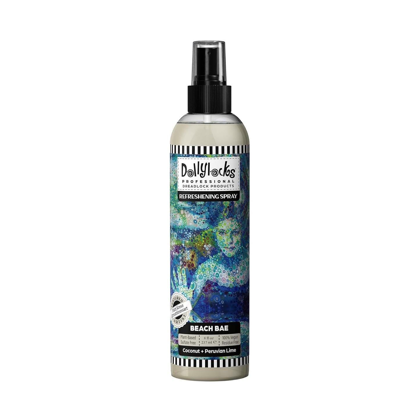 Dollylocks Refreshening Spray for Locs, Braids, Extensions, Dreadlocks | Coconut Lime | Plant-based, Residue-free, Sulfate-free | Refresh Moisturizing Beauty & Personal Care Dollylocks
