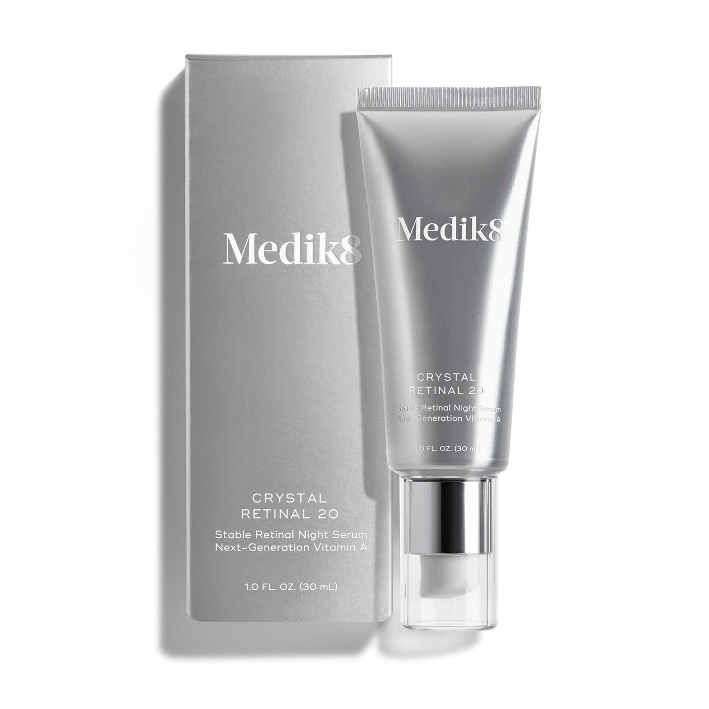 Medik8 Crystal Retinal 20 - Firming Skin Regenerating Retinaldehyde Serum - Night Serum with Hyaluronic Acid and Vitamin E - Gluten Free - 1 oz Beauty & Personal Care Medik8