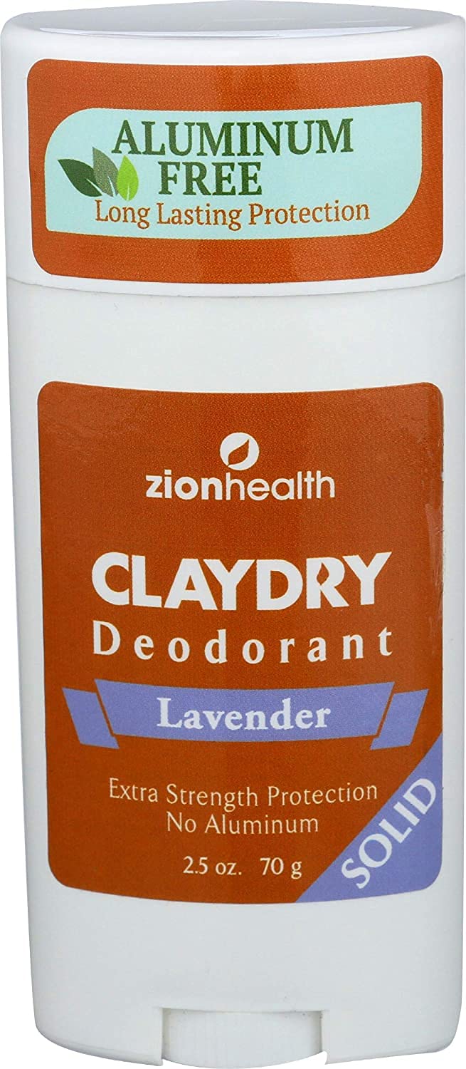 Zion Health Adama Minerals Clay Deodorant Lavender - 2.5 oz Beauty and Personal Care Adama Minerals