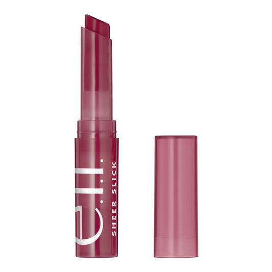 e.l.f. Sheer Slick Lipstick, Hydrating Lipstick For Sheer Color With A Shiny Finish, Infused With Vitamin E, Vegan & Cruelty-free, Black Cherry Beauty & Personal Care e.l.f.