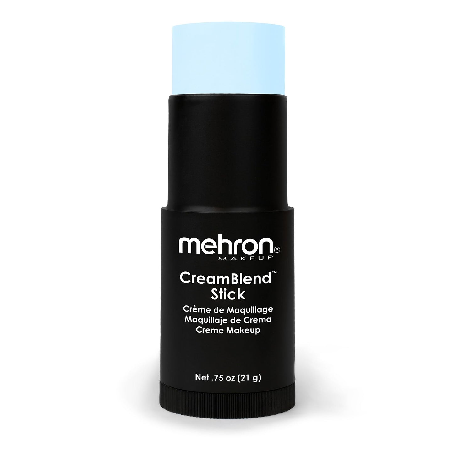 Mehron Makeup CreamBlend Stick | Face Paint, Body Paint, & Foundation Cream Makeup | Perfect for Halloween .75 oz (21 g) (Pastel Blue) | Made in the Beauty & Personal Care Mehron