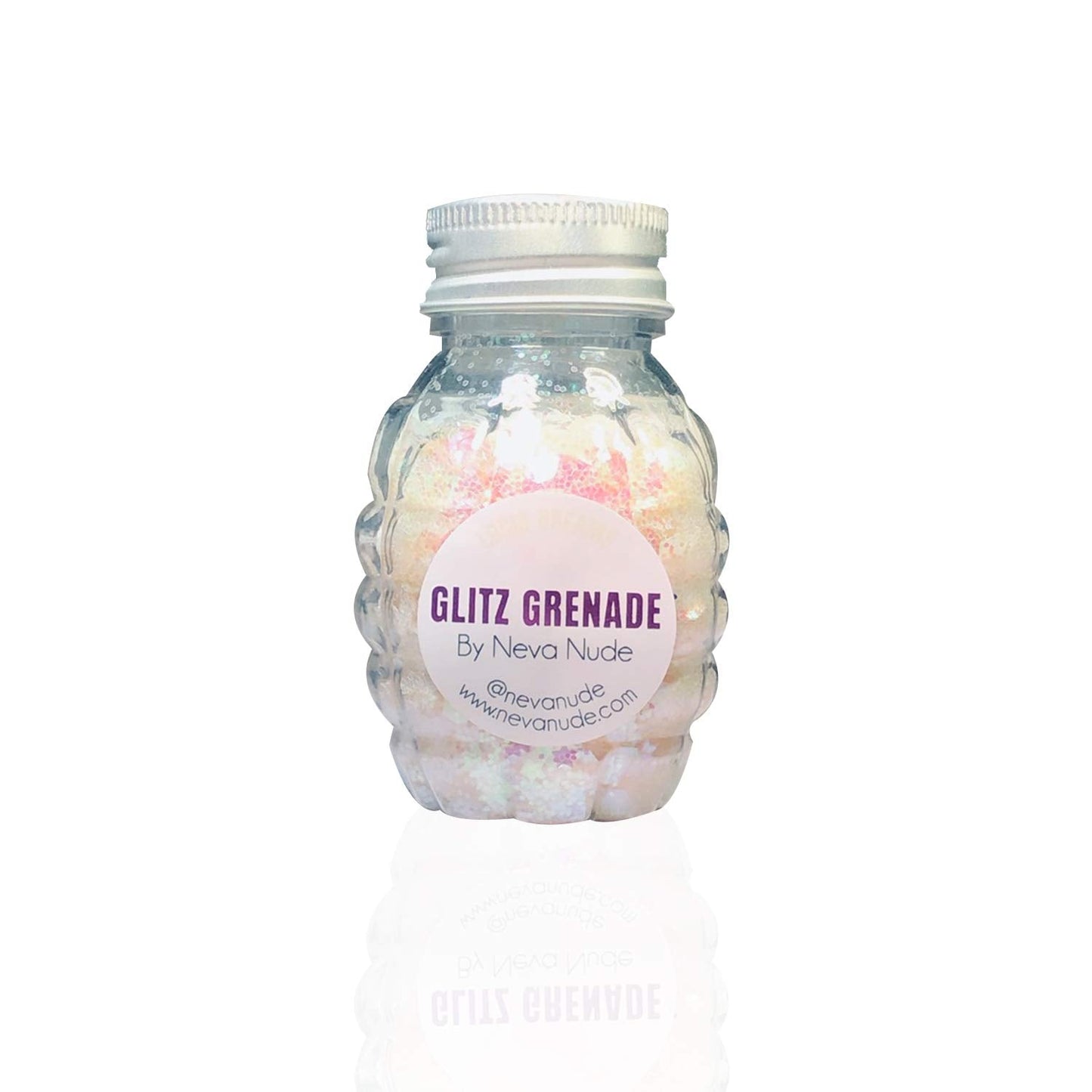 Neva Nude Face and Body Glitter Keychain - Holographic Chunky Loose Glitter for Festivals, Raves, and More | Cosmetic Grade | Blacklight Reactive Beauty & Personal Care Neva Nude