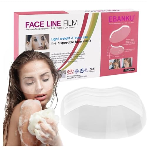 EBANKU 100 PCS Microblading Shower Visor, Upgrade Eyebrow Shower Shields Protector, Shower Goggles Face Cover Bath Visor for Adults Hair Salon Beauty & Personal Care EBANKU