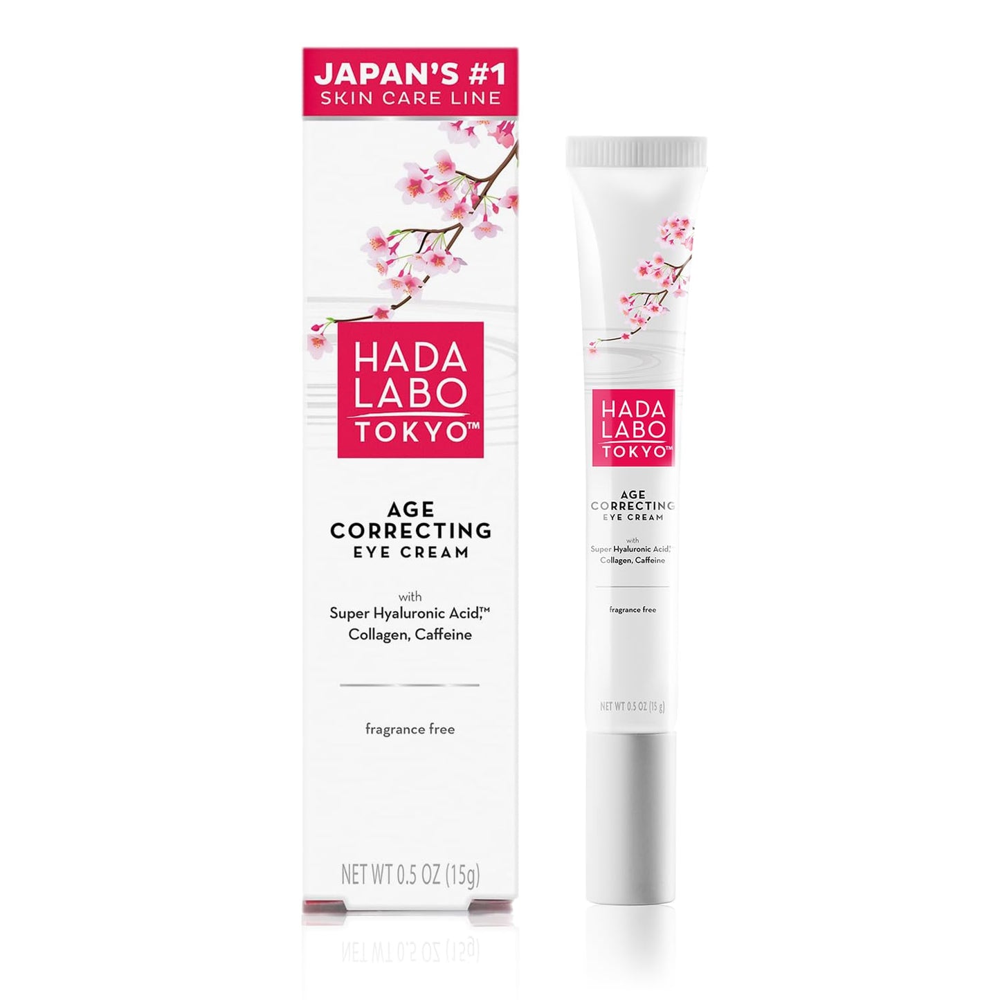 Hada Labo Tokyo Age Correcting Eye Cream, Anti-Aging Super Hyaluronic Acid, Collagen & Caffeine Reduce Wrinkles, Dark Circles & Under Eye Puffiness Beauty & Personal Care Hada Labo Tokyo