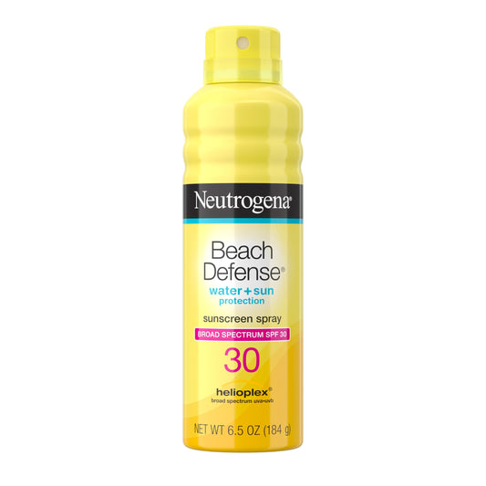 Neutrogena Beach Defense SPF 30 Sunscreen Spray, Broad Spectrum, Lightweight & Fast Absorbing, Oxybenzone & Octinoxate Free, Hawaii Act 104 Compliant Beauty & Personal Care Neutrogena
