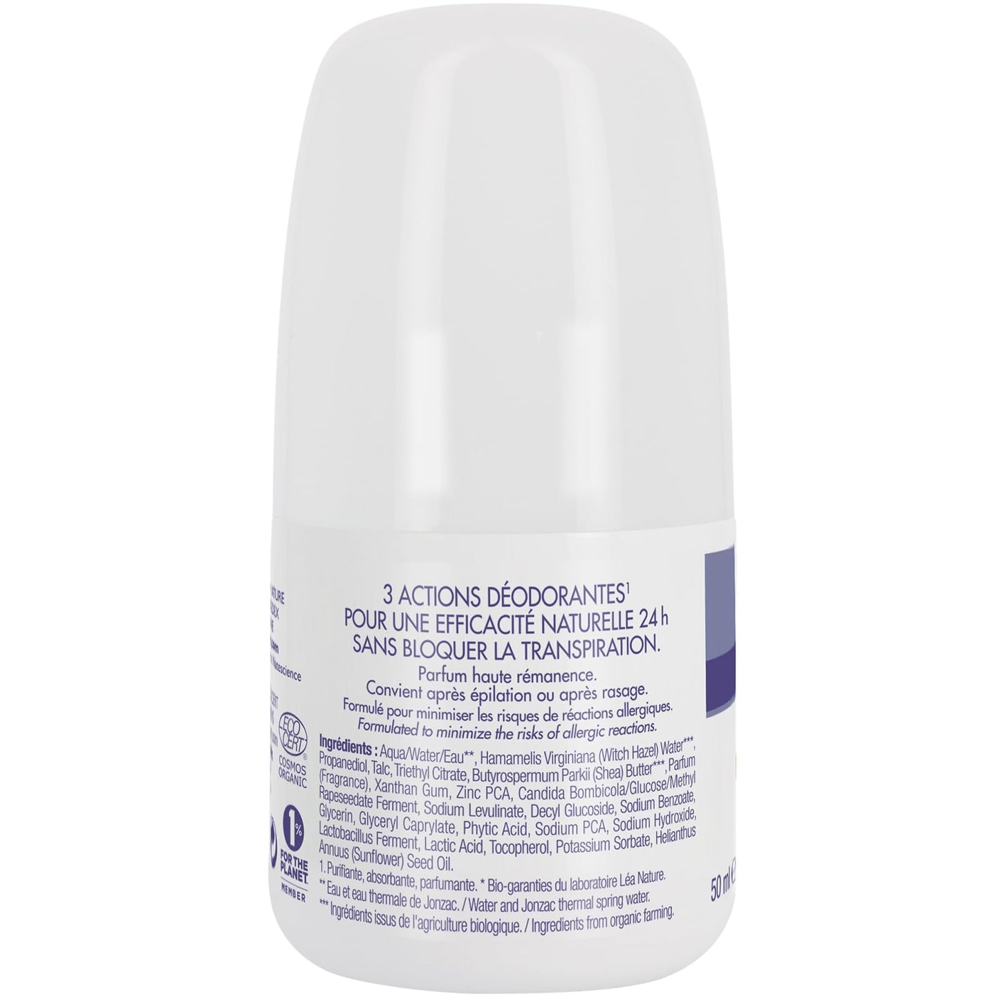 Eau Thermale Jonzac Organic Cosmetic Nutritive Hypoallergenic Deo-Care, 50 ml Beauty and Personal Care JONZAC
