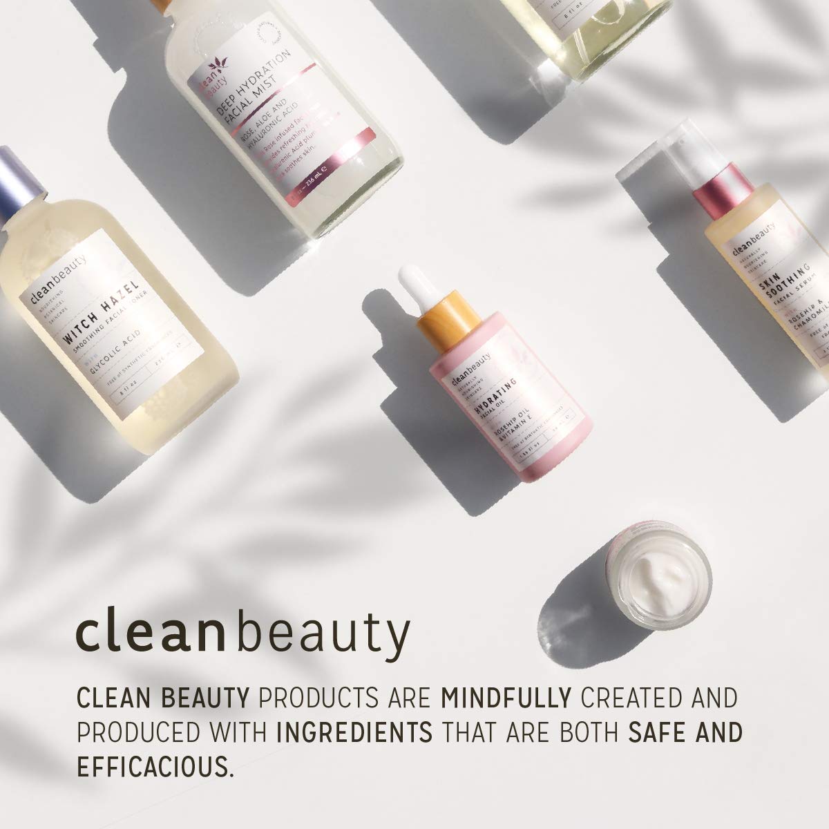 Clean Beauty Hydrating Rose Petal Facial Oil with Rosehip Oil & Vitamin E, Reduce Fine Lines & Dark Spots, Moisturize & Nourish, USA Made (1.83 fl oz) Beauty & Personal Care Clean Beauty