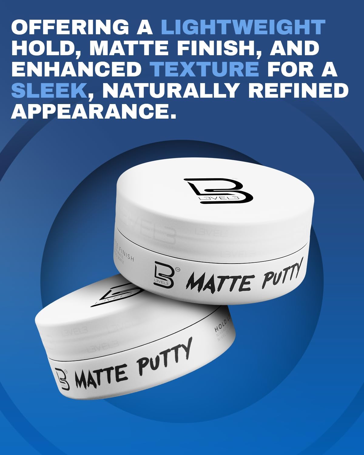 L3 Level 3 Matte Putty - Grooming Hair Product for Women and Men - Hair Texturizing Putty with Matte Finish Beauty & Personal Care L3