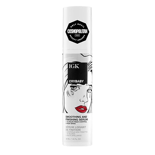 IGK CRYBABY Smoothing & Finishing Serum | High Shine + Frizz Control + Lightweight | Vegan + Cruelty Free | 1.5 Oz Beauty & Personal Care IGK