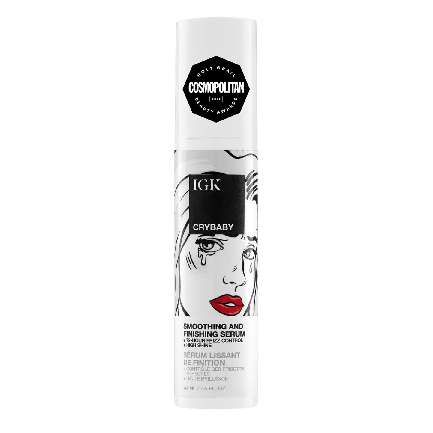 IGK CRYBABY Smoothing & Finishing Serum | High Shine + Frizz Control + Lightweight | Vegan + Cruelty Free | 1.5 Oz Beauty & Personal Care IGK