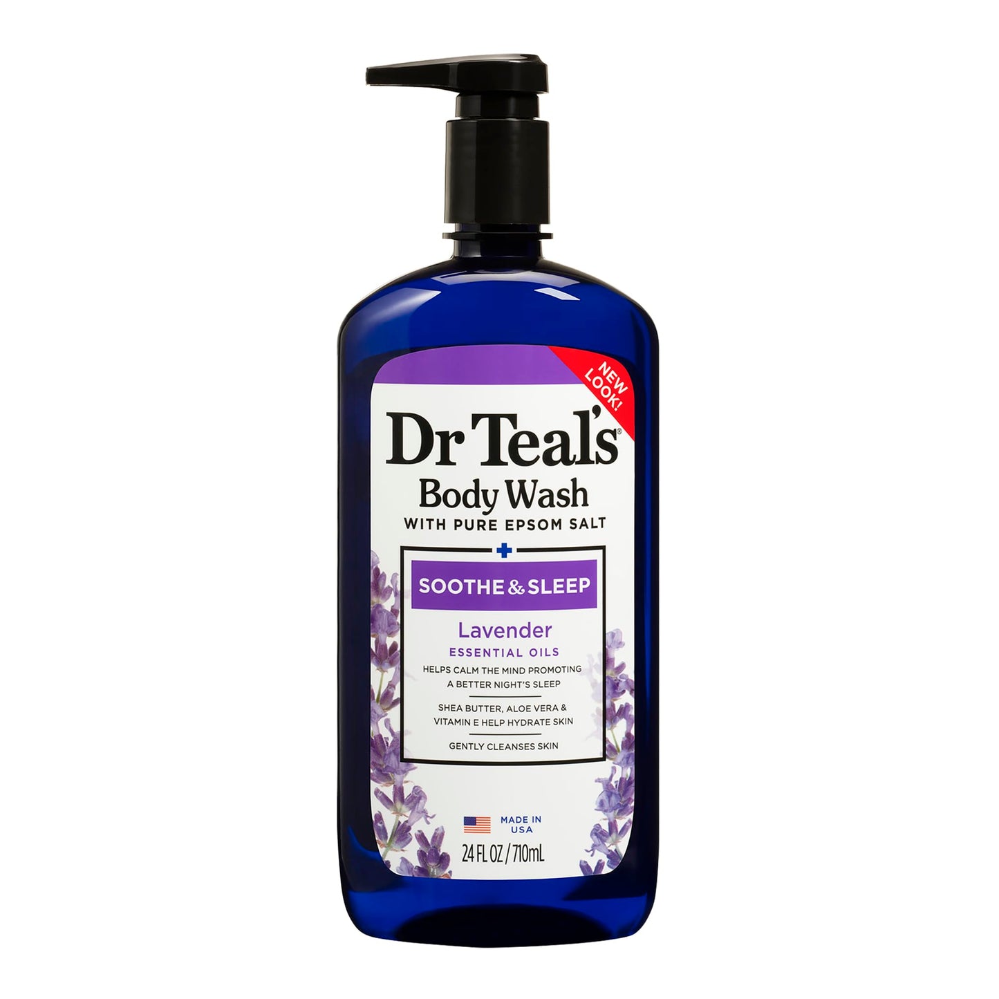 Dr Teal's Pure Epsom Salt Body Wash Soother & Moisturize With Lavender 24 Ounce (04158-4PA) Beauty & Personal Care Dr Teal's