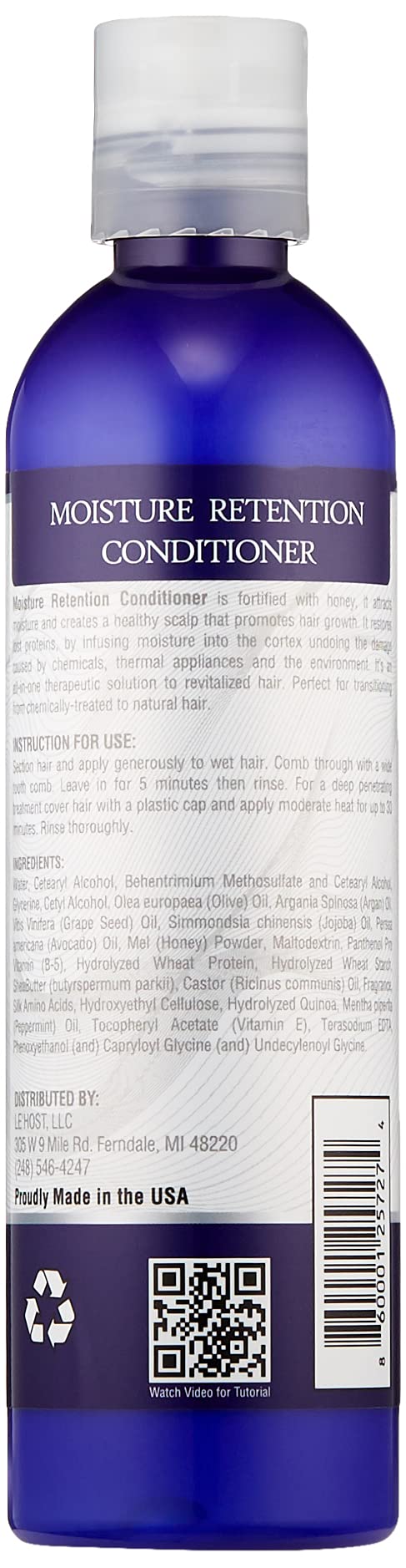 LE' HOST HAIR & WIGS Moisture Retention Conditioner Beauty & Personal Care LE' HOST HAIR & WIGS